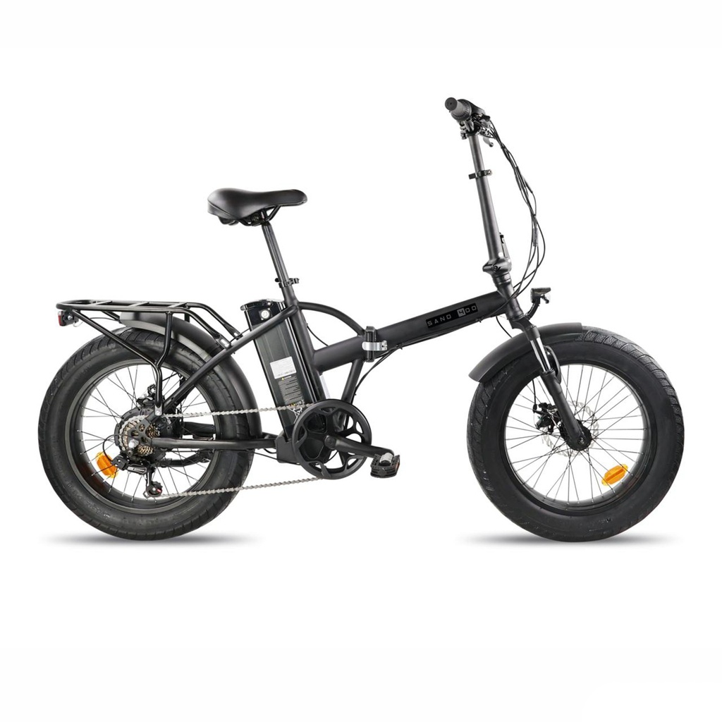 Bicicleta eléctrica plegable fat 20x4,00 EB802 en color negro