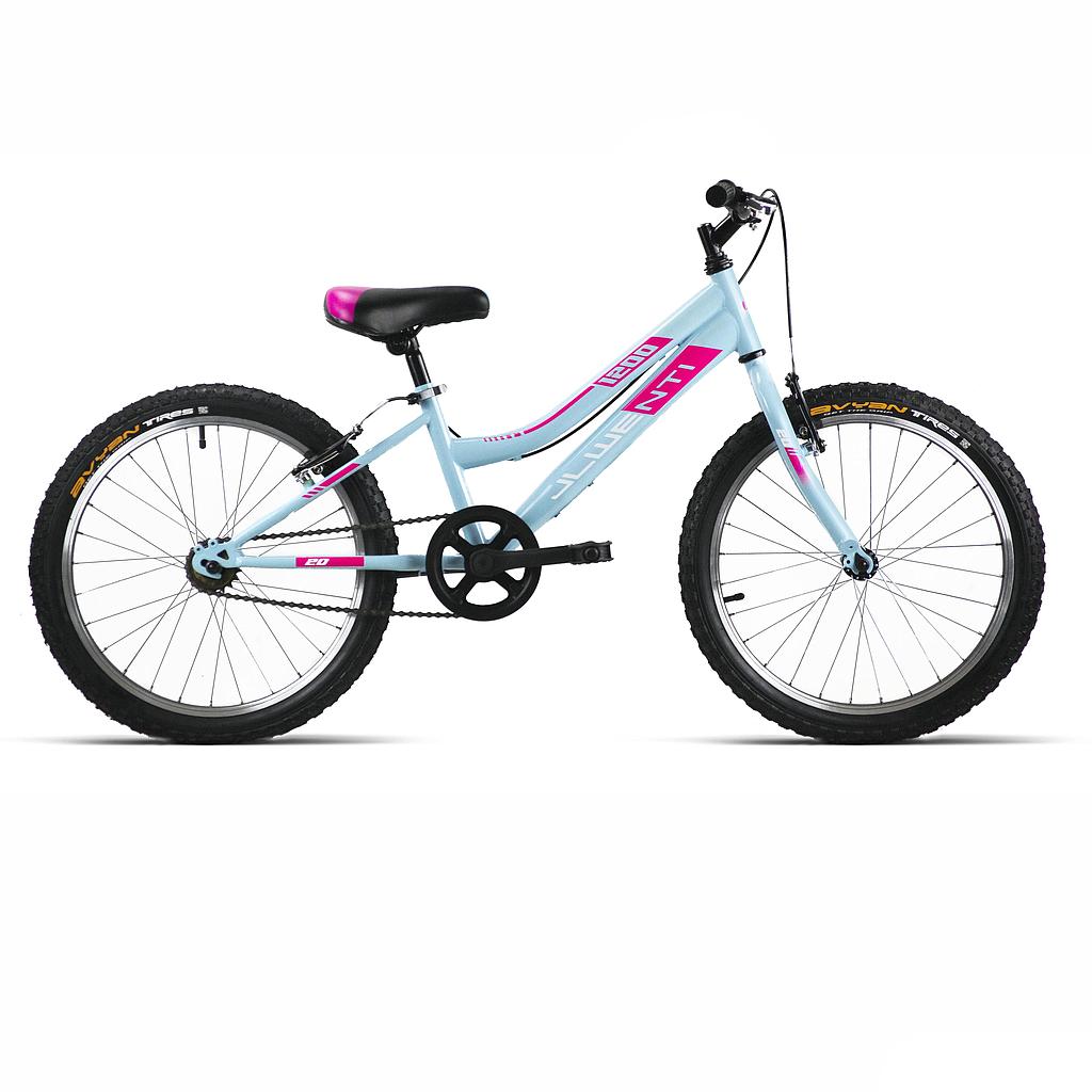 Bicicleta infantil de 20 pulgadas azul turquesa JL Wenti MOD.1200