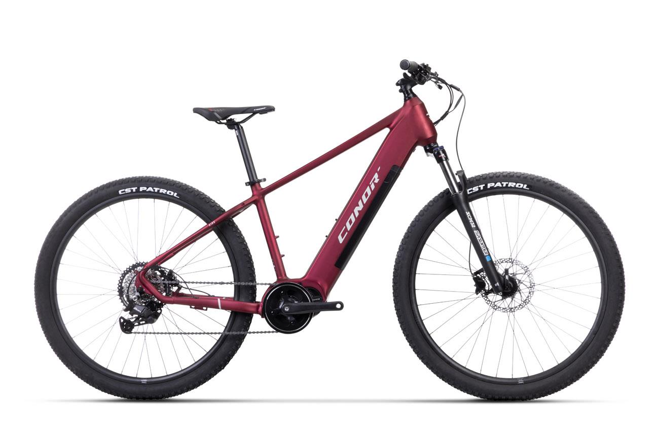 Bicicleta eléctrica de montaña Conor KIRK roja de 29 pulgadas