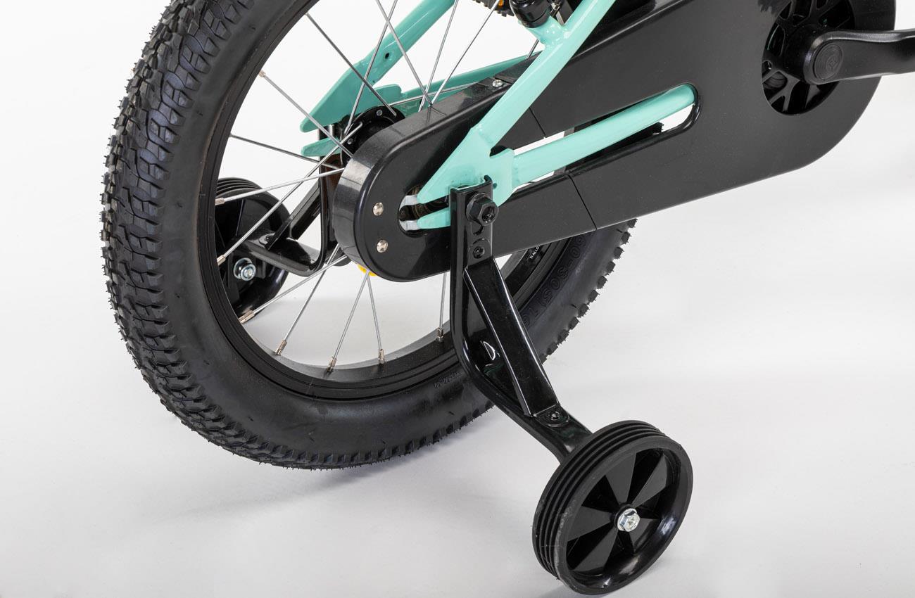 Ruedines desmontables y rueda trasera de la bicicleta infantil de 16 pulgadas Conor KID 16 azul 2027