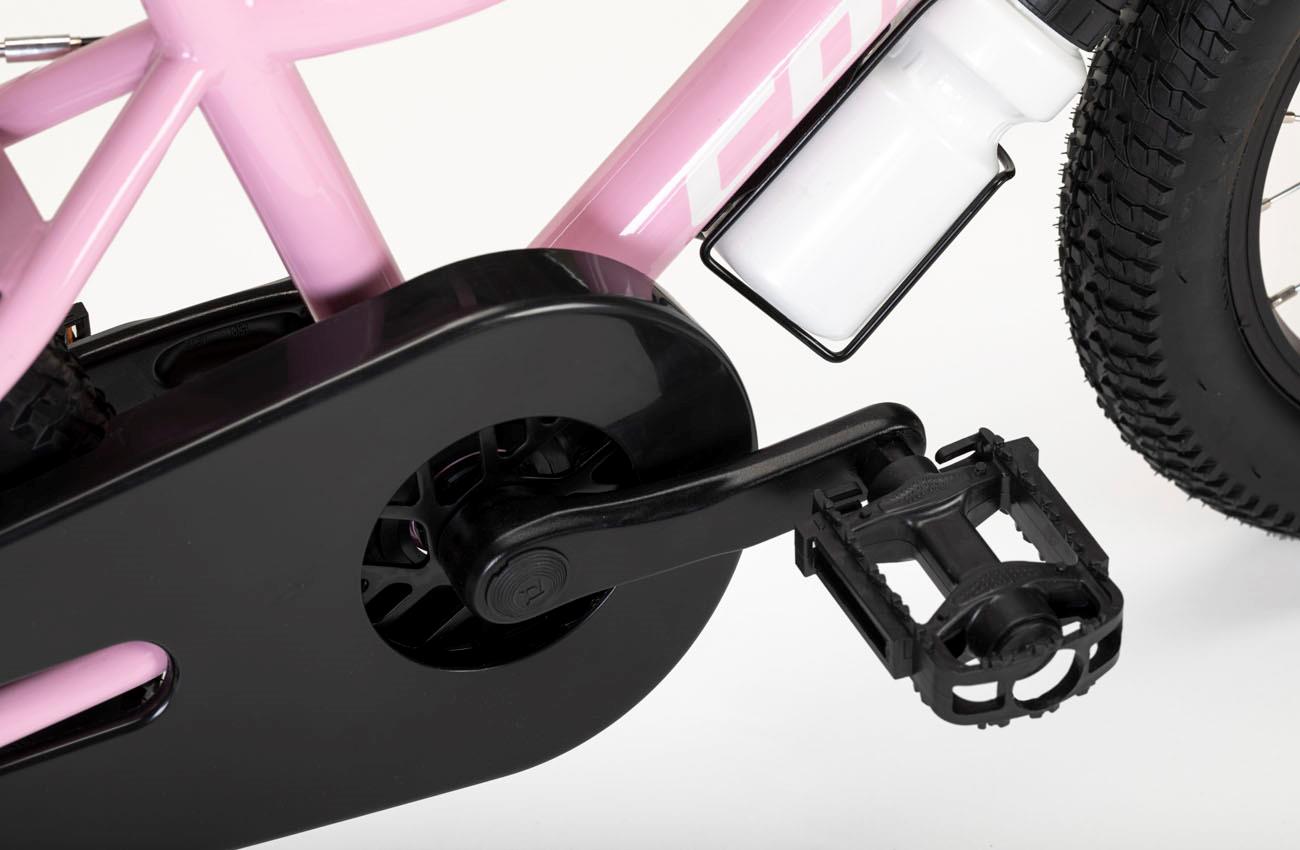 Cubrecadenas integral y pedal de la bicicleta infantil Conor KID 16 pulgadas rosa