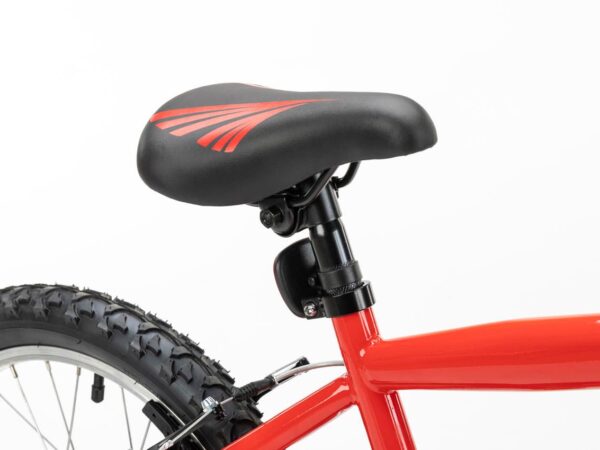 Sillín Conor Kid y tija de acero ajustable en altura de la bicicleta infantil Conor KID 18 pulgadas rojo