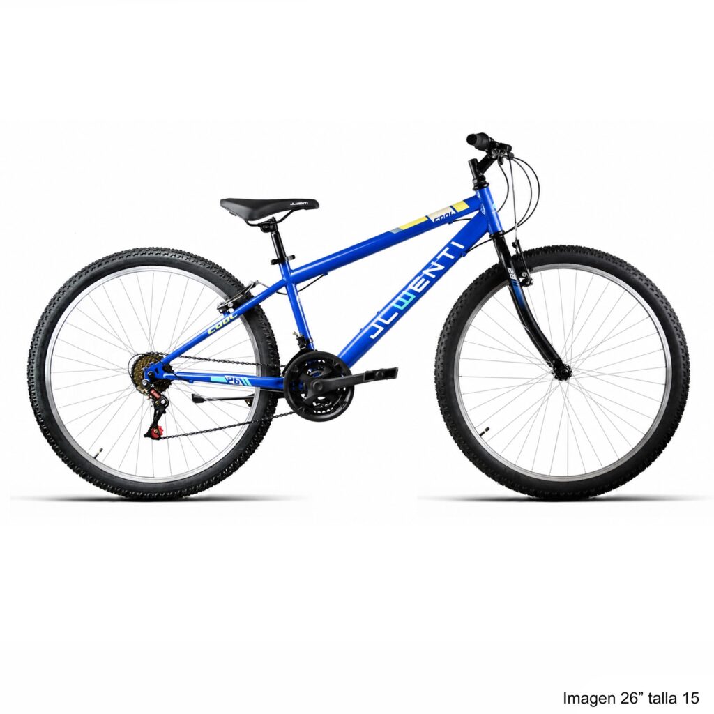 Bicicleta de montaña de 26 pulgadas con 18 velocidades, cuadro de acero de barra alta y horquilla rígida