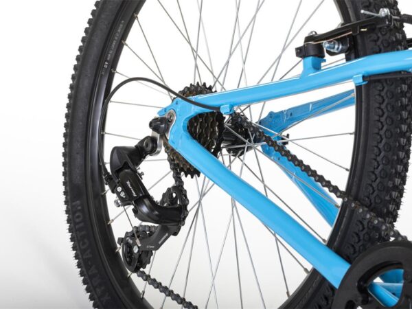 Cambio trasero Shimano Tourney y piñón de 7 velocidades de la bicicleta Conor Junior 24 pulgadas azul