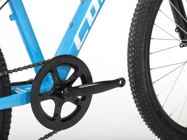 Plato de 38 dientes con protector de cadena de la bicicleta Conor Junior 24 pulgadas azul
