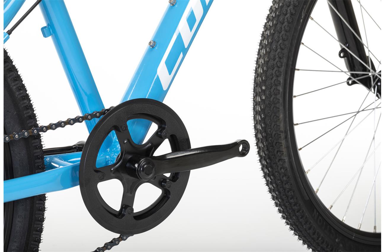 Plato de 38 dientes con protector de cadena de la bicicleta Conor Junior 24 pulgadas azul